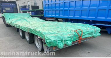 Hydraulic Lowbed Semi Trailer will be sent to Suriname Paramaribo