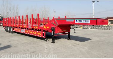 3 Axle Lowbed Semi Trailer will be sent to Suriname Paramaribo