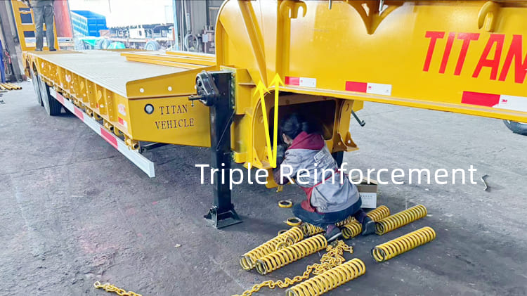 2 Axle 40 Tons Low Bed Truck Semi Trailer for sale in Suriname