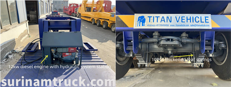 3 Axle Detachable Gooseneck Trailer for sale in Suriname