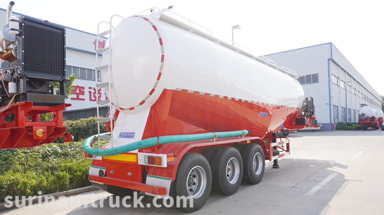 Tri Axle Bulk Cement Trailer for Sale in Suriname Paramaribo