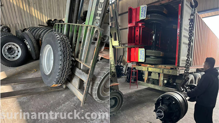 3 Axle 40 Foot Flat Bed Semi Trailer for sale in Suriname Paramaribo