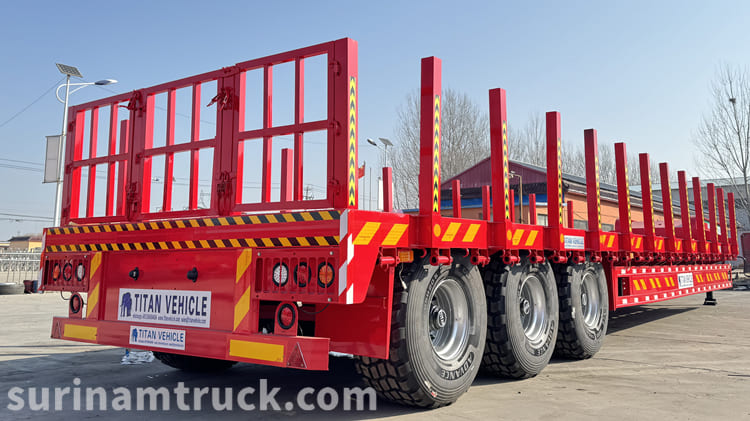 3 Axle Lowbed Semi Trailer for Sale in Suriname Paramaribo 