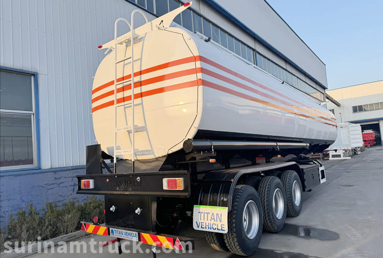 Tri Axle Petrol Tanker Trailer for Sale in Suriname Paramaribo 