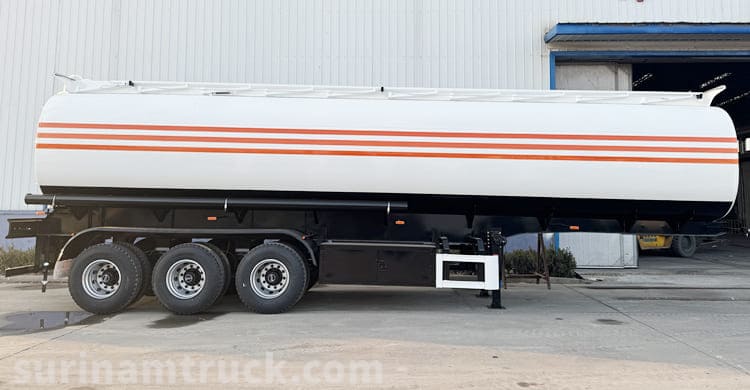 Tri Axle Petrol Tanker Trailer for Sale in Suriname Paramaribo 