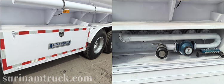 Tri Axle 45000 Liters Oil Tanker Trailer for Sale in Suriname