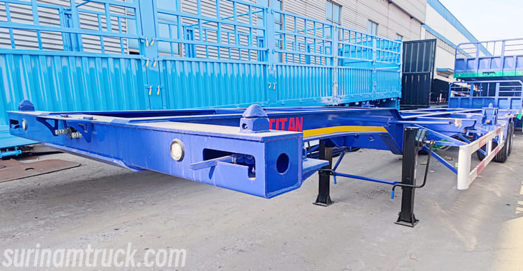 2 Axle 40 Foot Sliding Skeletal Trailer for Sale in Suriname 