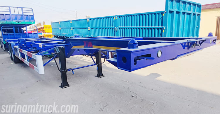 2 Axle 40 Foot Sliding Skeletal Trailer for Sale in Suriname 