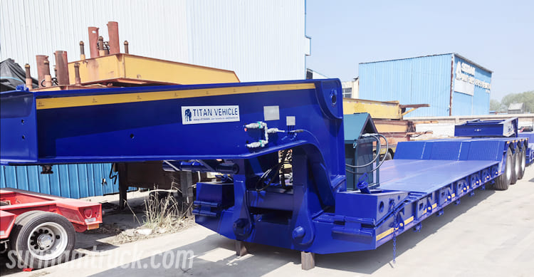 80 Tons Removable Gooseneck Lowboy Trailer for Sale in Suriname