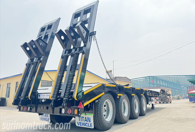 100 Tons Low Bed Semi Trailer for Sale in Suriname