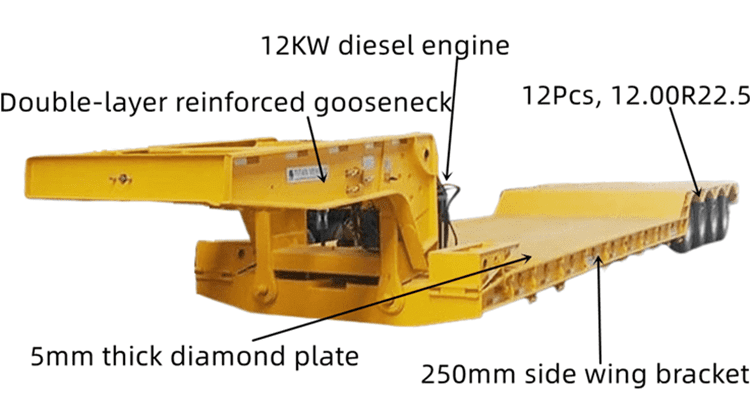Detachable gooseneck trailer for sale in Suriname