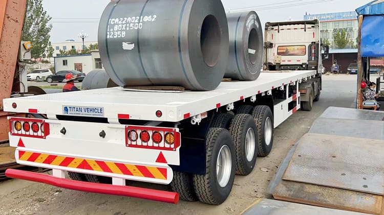3 Axle 40 Feet Large Flatbed Trailer for Sale