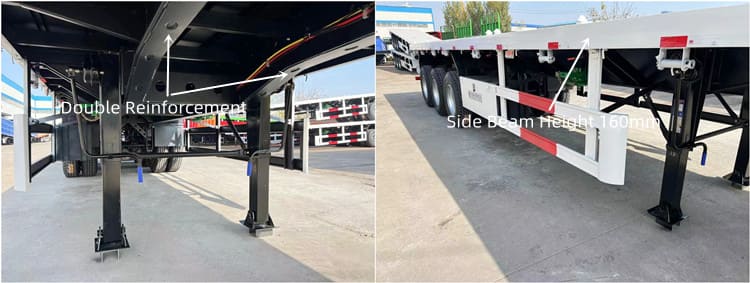 3 Axle 40 Feet Large Flatbed Trailer for Sale