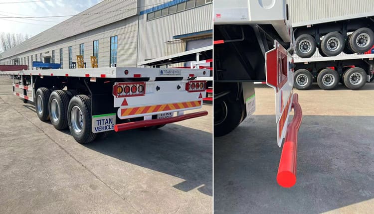 3 Axle 40 Feet Large Flatbed Trailer for Sale