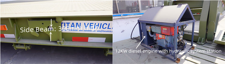 4 Axle Removable Lowboy Gooseneck Trailer for Sale in Suriname Wanika 