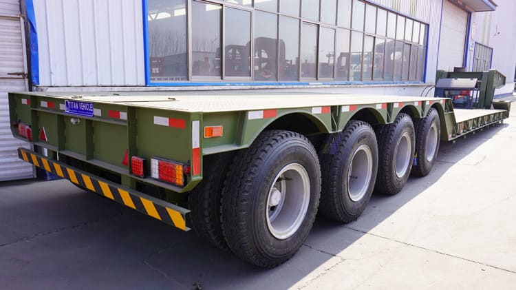 4 Axle Removable Lowboy Gooseneck Trailer for Sale in Suriname Wanika