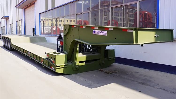 4 Axle Removable Lowboy Gooseneck Trailer for Sale in Suriname Wanika