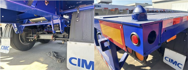 CIMC 40 Ft Sliding Container Skeletal Trailer for Sale in Suriname