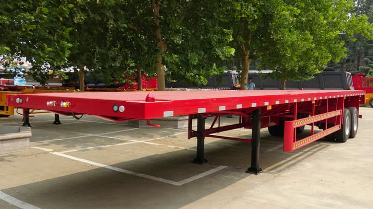 CIMC Three Axle 40 Foot Flatbed Truck Trailer for Sale in Suriname Wanika