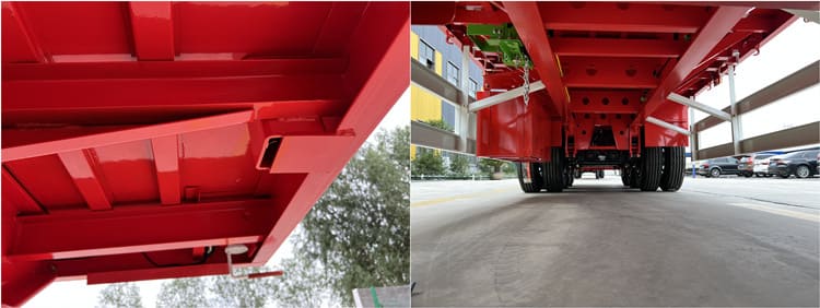 CIMC Three Axle 40 Foot Flatbed Truck Trailer for Sale in Suriname Wanika