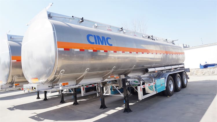 CIMC 45000 Liters Aluminum Oil Tanker Semi Trailer for Sale in Suriname Paramaribo