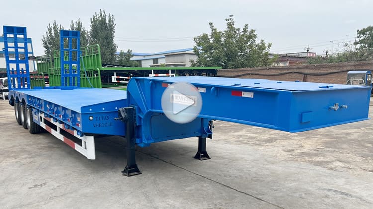 3 Axle 60 Tons Low Bed Trailer 