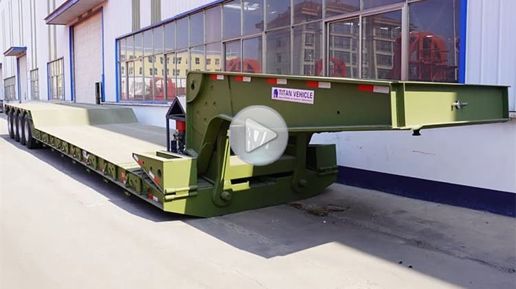 4 Axle Removable Lowboy Gooseneck Trailer for Sale in Suriname Wanika
