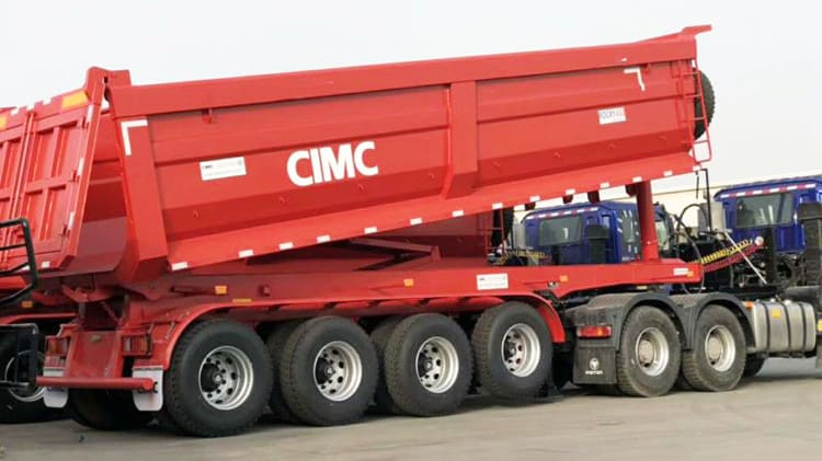 4 Axle Semi Dump Trailer for Sale in Suriname