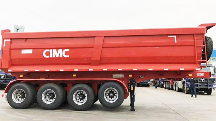 4 Axle Semi Dump Trailer for Sale in Suriname Wanika