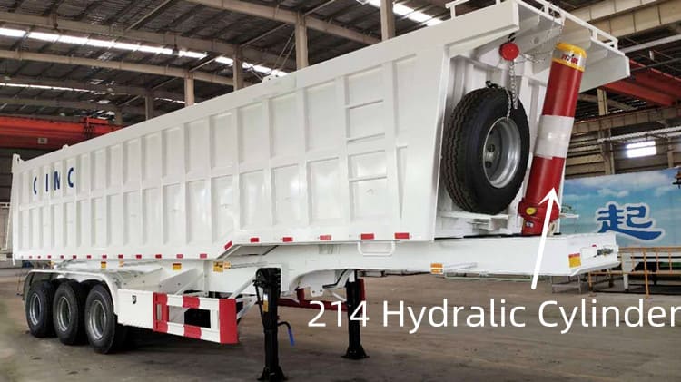 CIMC Tri Axle 35 Cubic Tipper Semi Trailer Price in Suriname