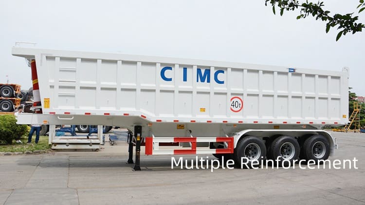 CIMC Tri Axle 35 Cubic Tipper Semi Trailer Price in Suriname