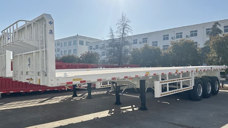 CIMC 3 Axle 40Ft Semi Truck Flatbed Trailer