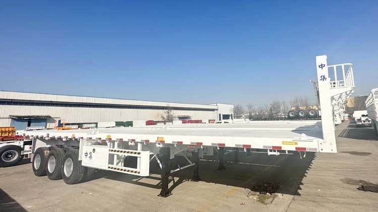 CIMC 3 Axle 40Ft Semi Truck Flatbed Trailer