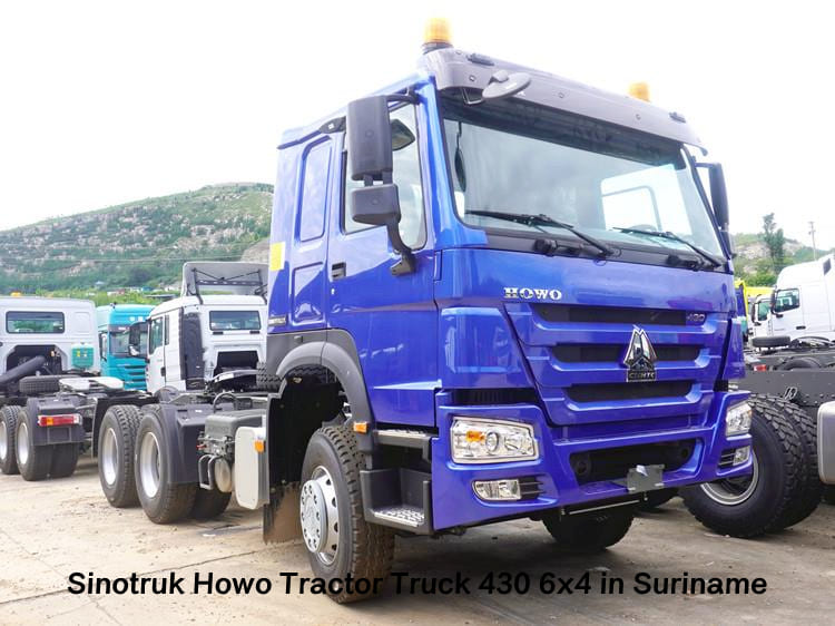 Sinotruk Howo Tractor Truck 430 6x4 for Sale in Suriname Paramaribo