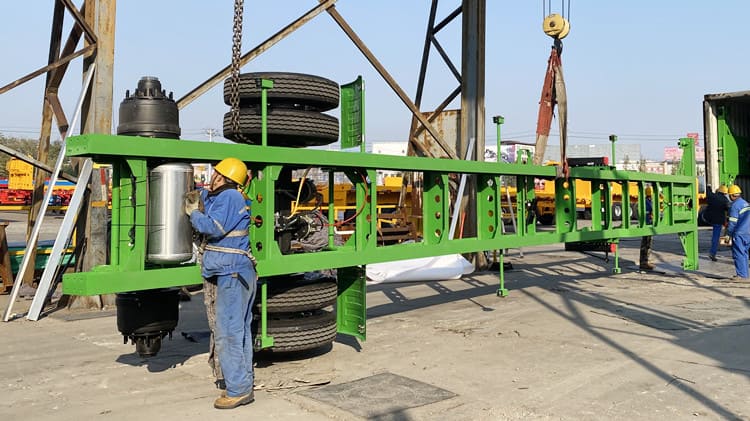 CIMC 2 Axle 40Ft Container Skeleton Trailer for Sale in Suriname