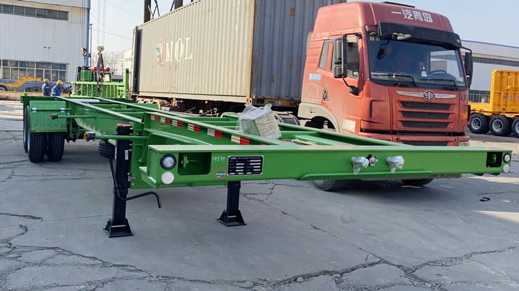 CIMC 2 Axle 40Ft Container Skeleton Trailer for Sale in Suriname