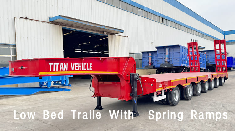100 Ton Low Low Bed Trailer for Sale in Suriname Paramaribo