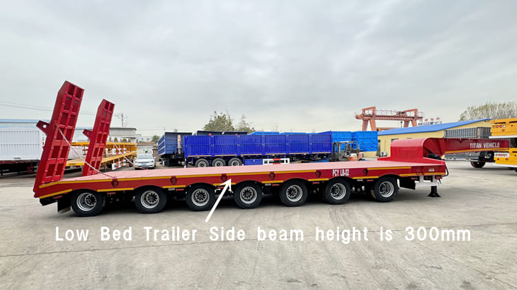 100 Ton Low Low Bed Trailer for Sale in Suriname Paramaribo