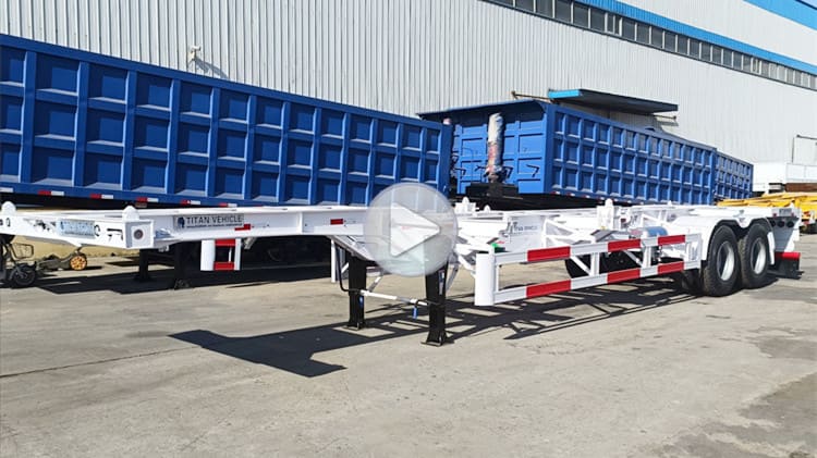 2 Axle 40 Foot Container Skeletal Trailer for Sale in Suriname Paramaribo