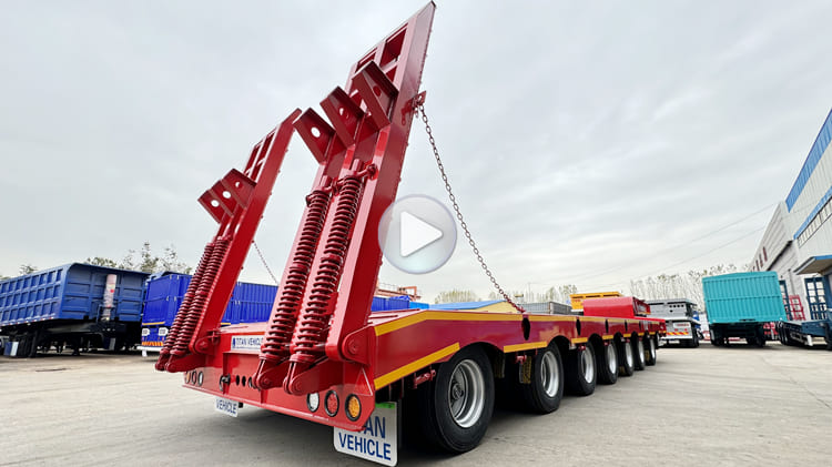 100 Ton Low Low Bed Trailer for Sale in Suriname Paramaribo