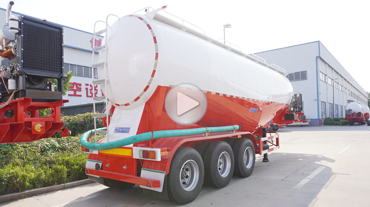 Tri Axle Bulk Cement Trailer for Sale in Suriname Paramaribo