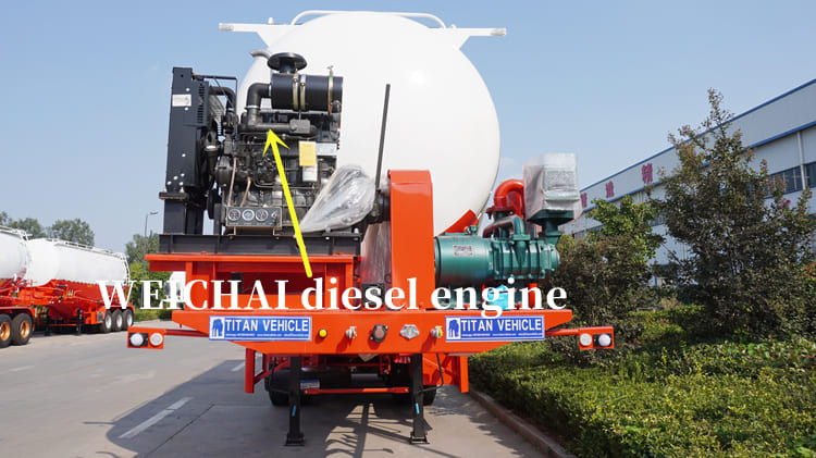 Tri Axle Bulk Cement Trailer for Sale in Suriname Paramaribo