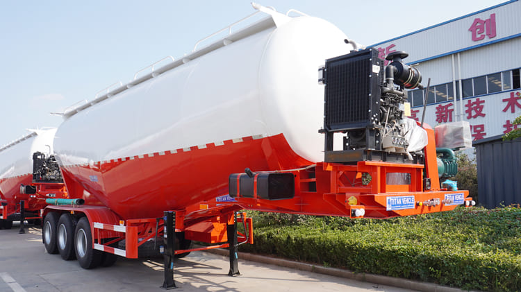 Tri Axle Bulk Cement Trailer for Sale in Suriname Paramaribo
