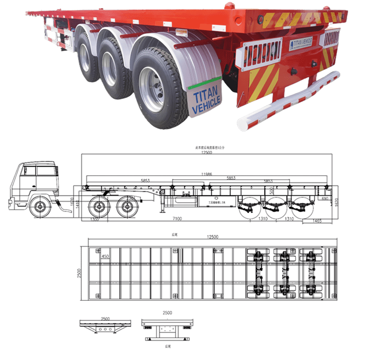 3 Axle 40 Ft Trailer for Sale in Suriname