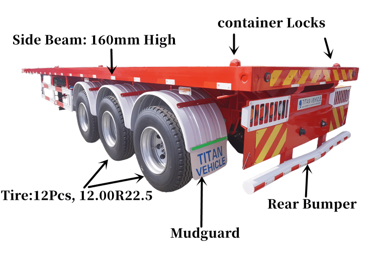 3 Axle 40 Ft Trailer for Sale in Suriname