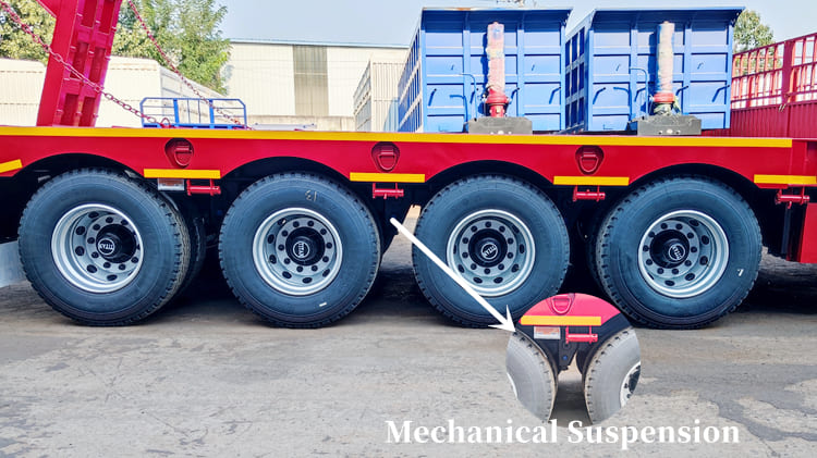 100 Ton Low Low Bed Truck Trailer Price in Suriname