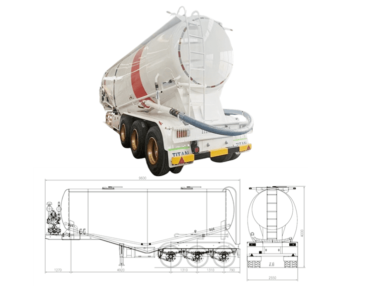 Tri Axle Silo Cement Bulker Trailer for Sale in Suriname