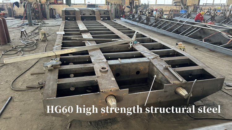 80 Tons Removable Gooseneck Lowboy Trailer for Sale in Suriname