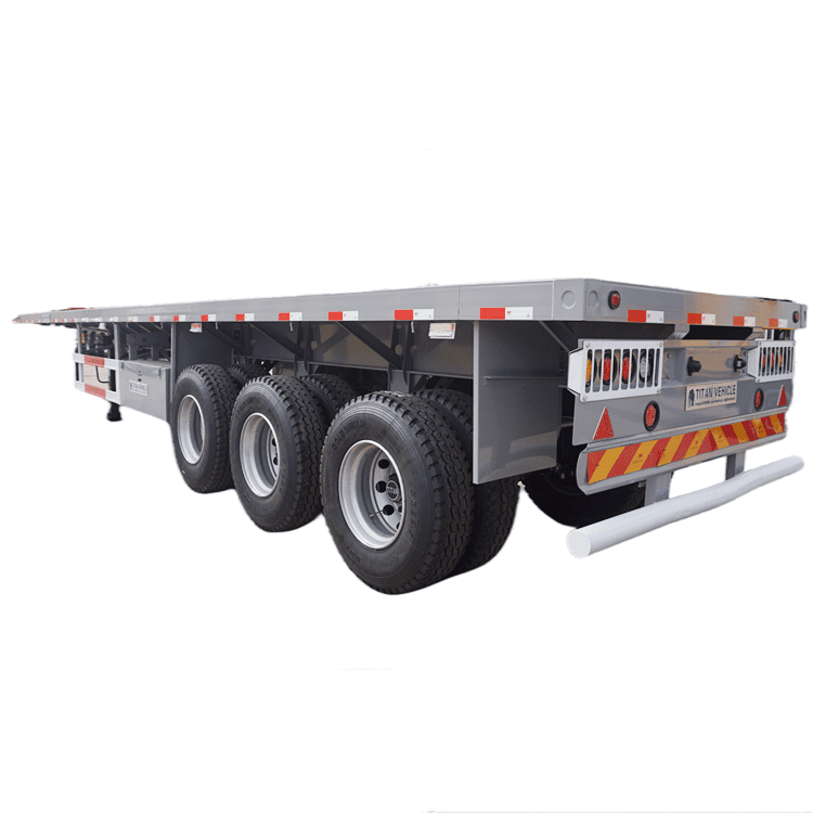 3 Axle Flatbed Truck Trailer