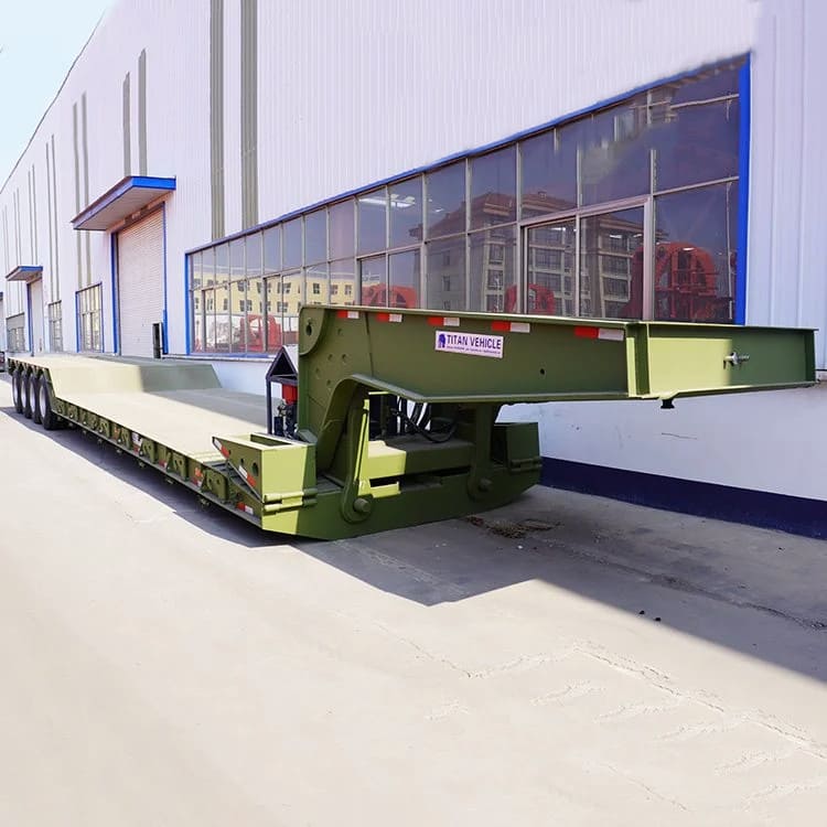 4 Axle RGN Lowboy Gooseneck Trailer